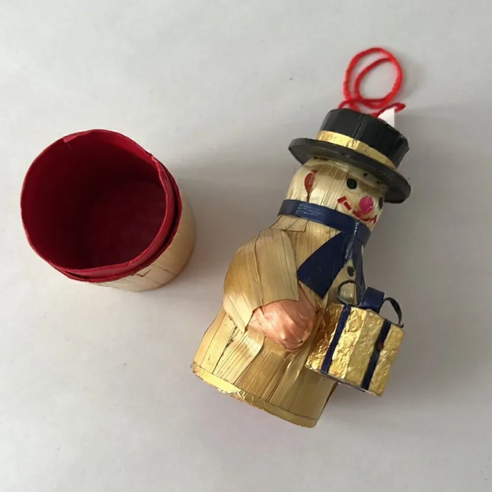 Pier 1 Snowman Gift Ornament